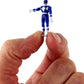 World's Smallest Power Ranger Action Figure - Blue in hand
