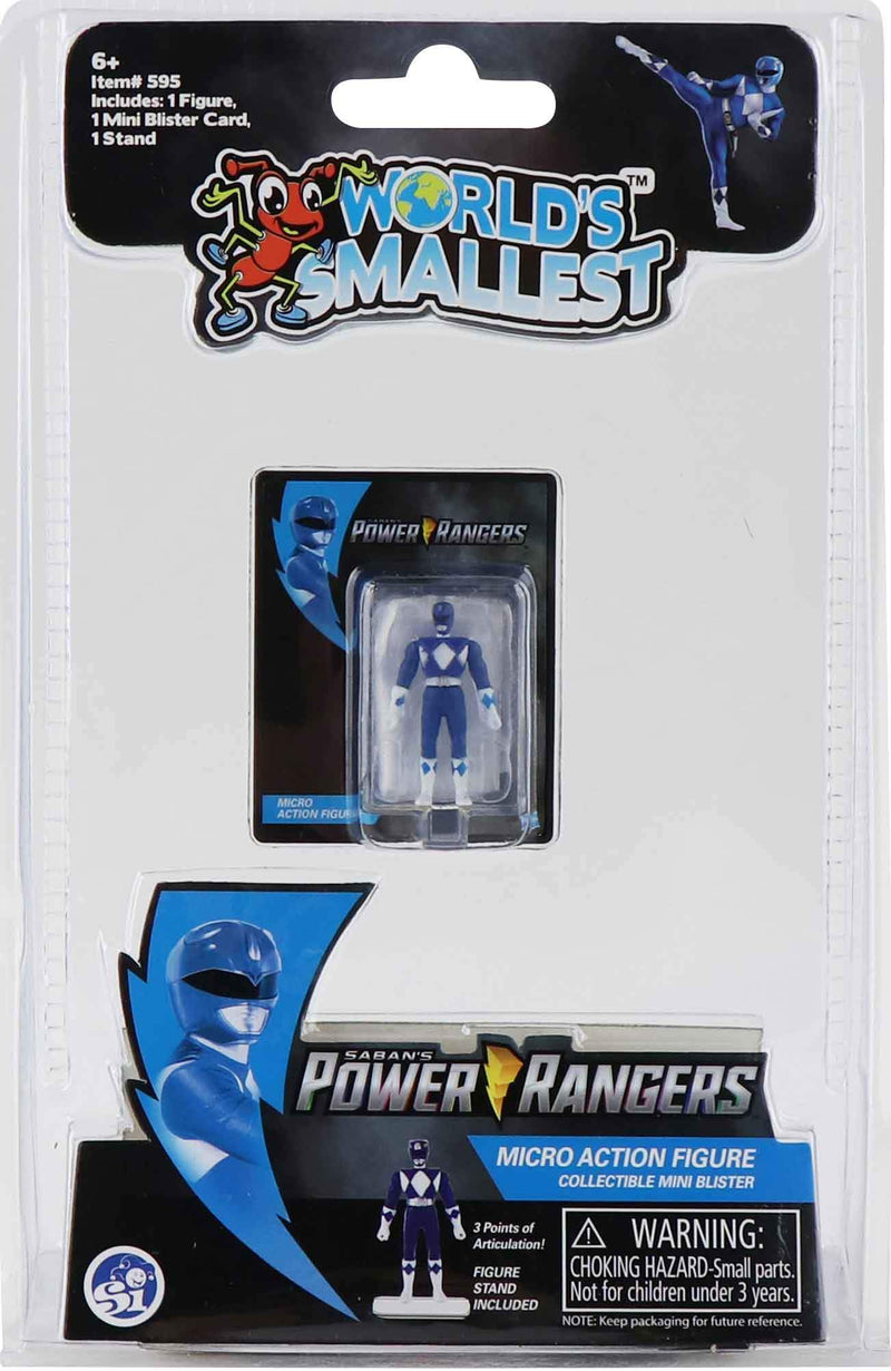 World's Smallest Power Ranger Action Figure - Blue