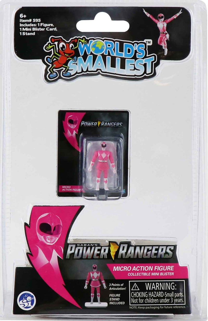 World's Smallest Power Ranger Action Figure - Pink