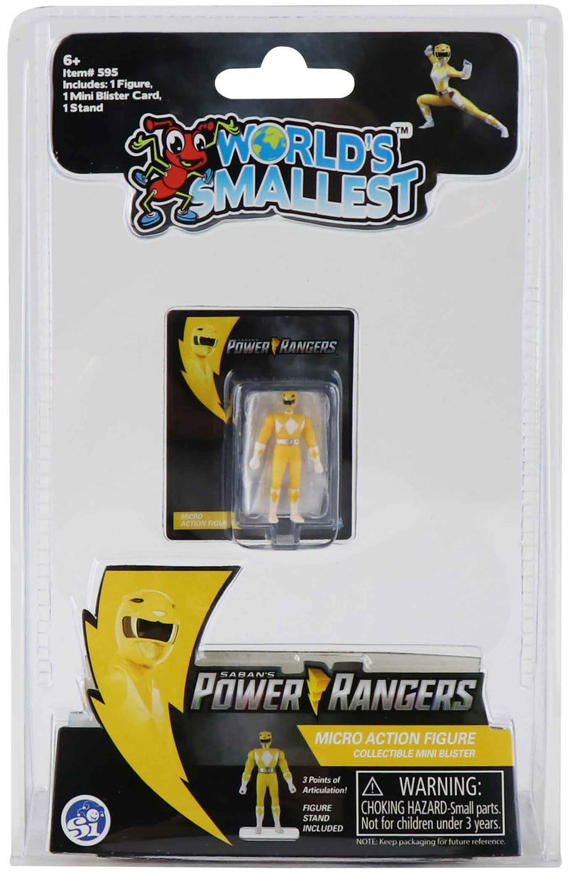 World's Smallest Power Ranger Action Figure - Yellow