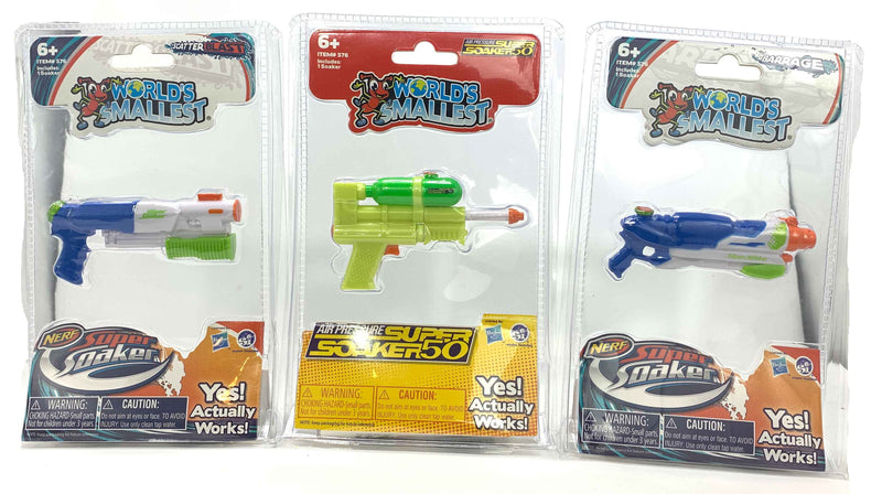 World's Smallest Super Soaker Set of SS50, Barrage and Scatter B