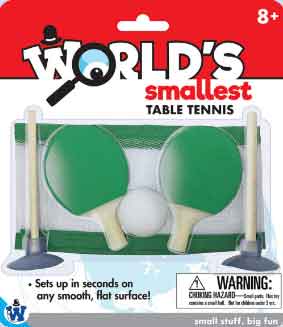 Worlds Smallest Spring Walker (by Westminster) table tennis