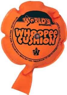 Worlds Smallest Whoopee Cushion open (by Westminster) Random Colors