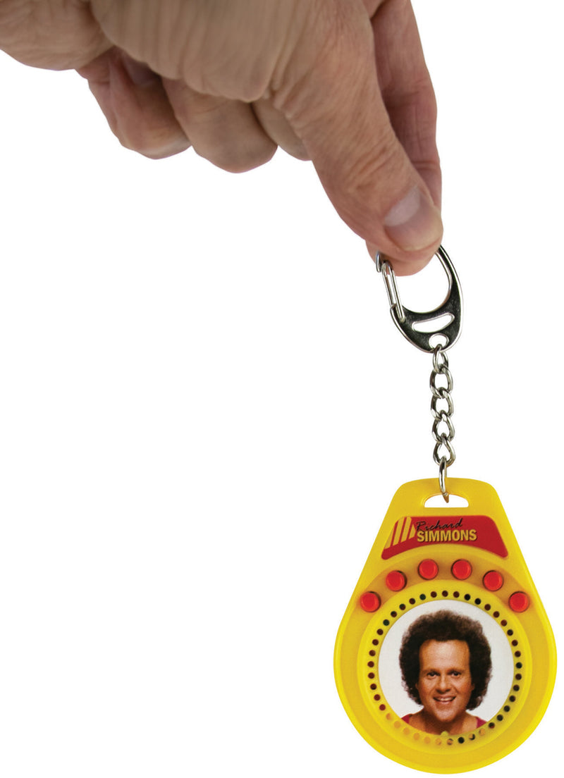 World’s Coolest Richard Simmons Talking Keychain in hand