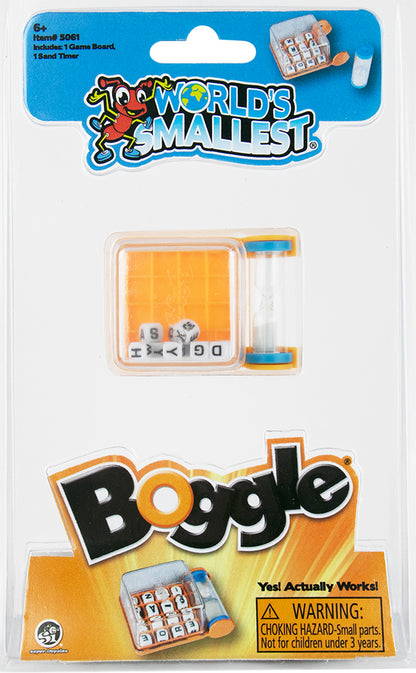 World’s Smallest Boggle in package