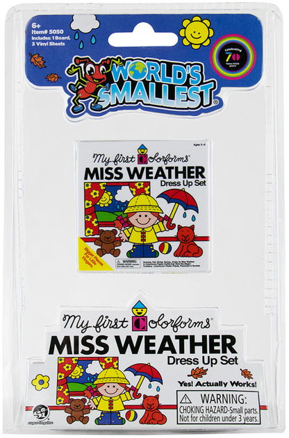 World’s Smallest Colorforms miss weather