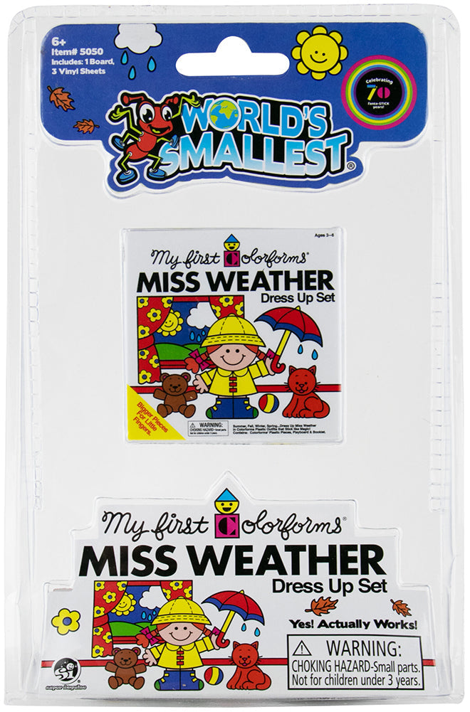 World’s Smallest Colorforms miss weather