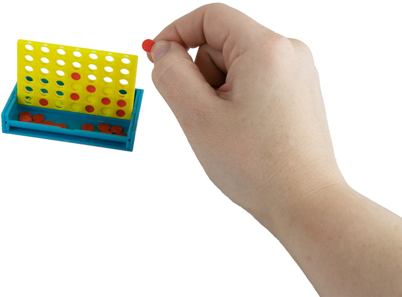 World’s Smallest Connect 4 in hand