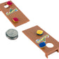 World’s Smallest Cornhole on quarters