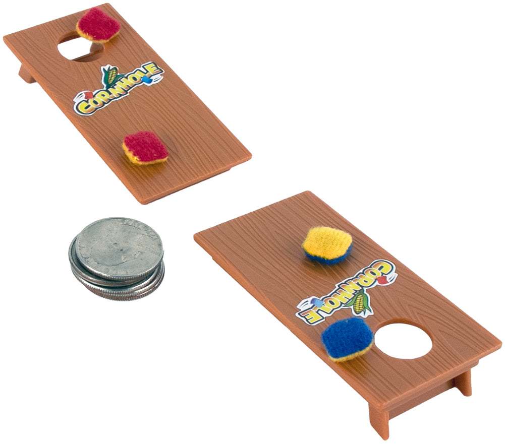 World’s Smallest Cornhole on quarters