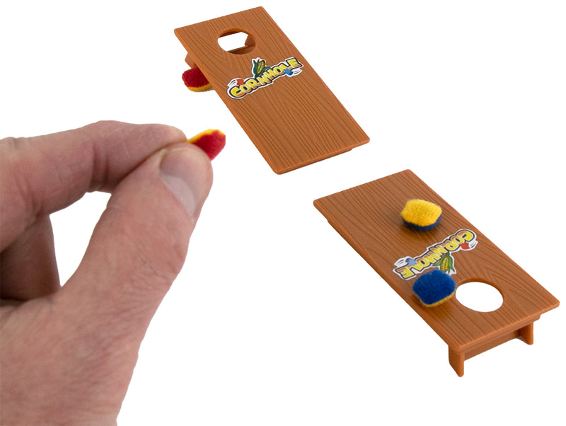 World’s Smallest Cornhole playing the game