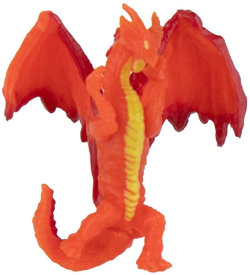 World's Smallest Dungeons & Dragons Micro Action Figures (Complete Set Bundle of 4) red dragon in action
