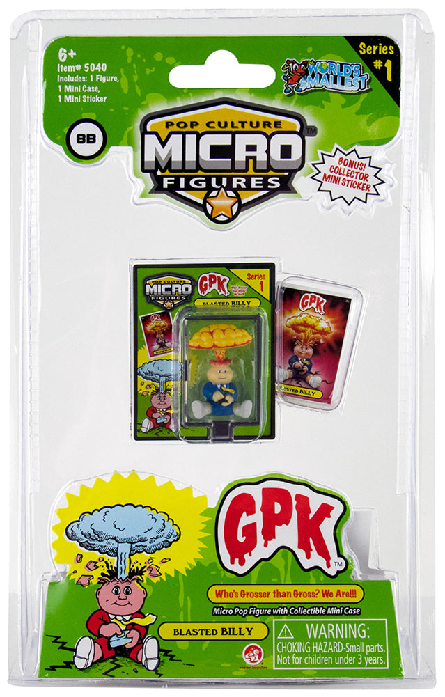 World's Smallest (GPK) Garbage Pail Kids (Blasted Billy)