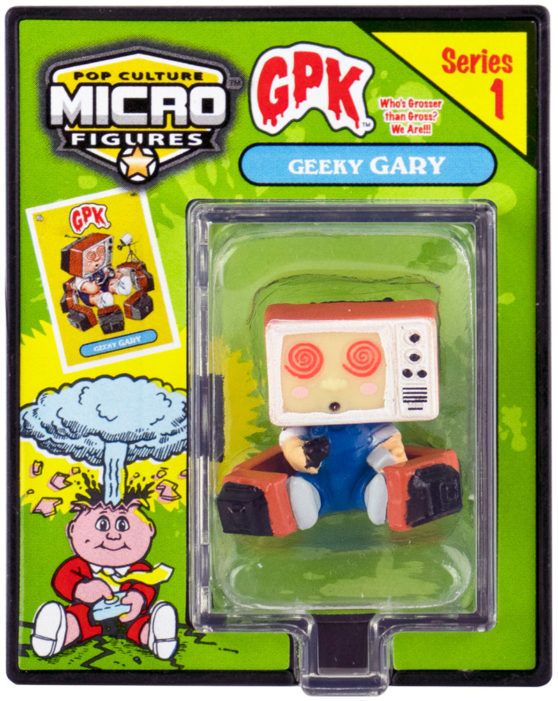 World's Smallest (GPK) Garbage Pail Kids (Geeky Gary) up close
