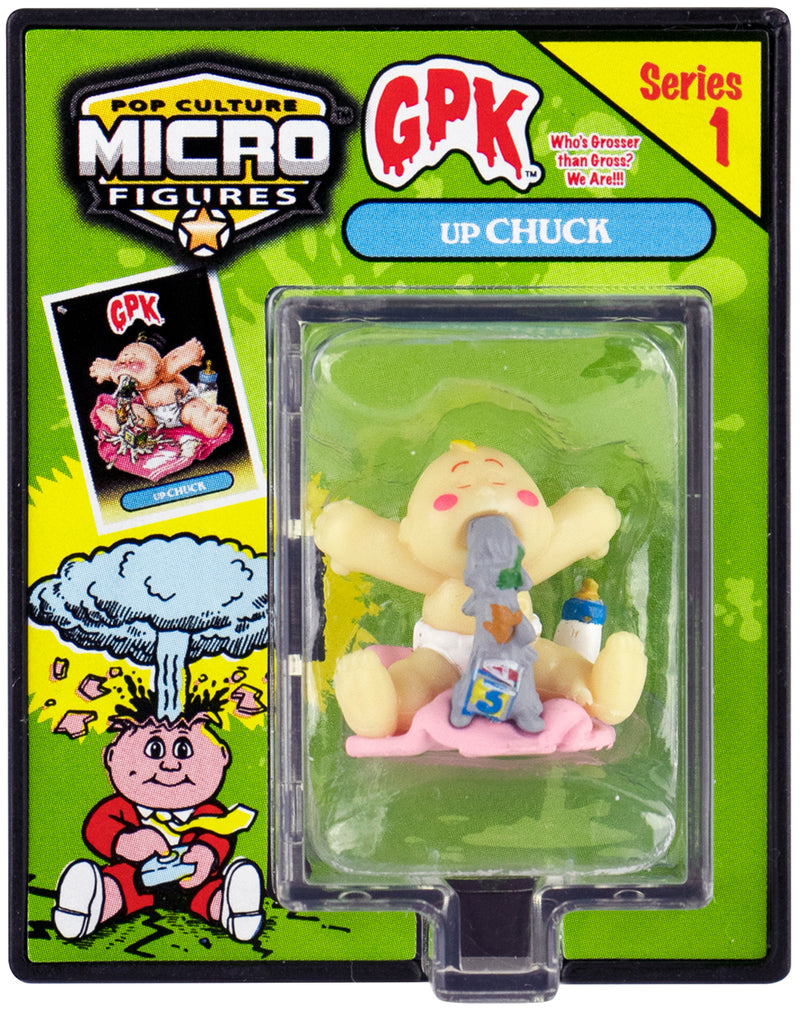 World's Smallest (GPK) Garbage Pail Kids (up CHUCK) in action