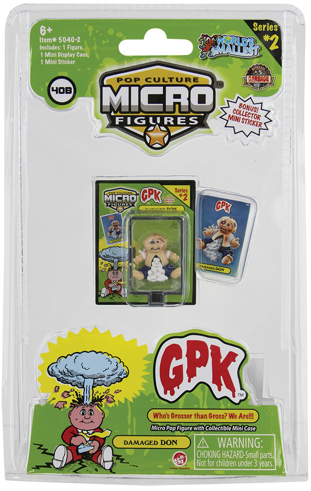 World's Smallest (GPK) Garbage Pail Kids Series 2 (Damaged Don)