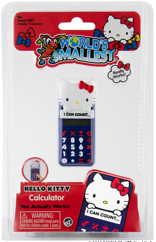 World’s Smallest Hello Kitty® Calculator - Blue in package
