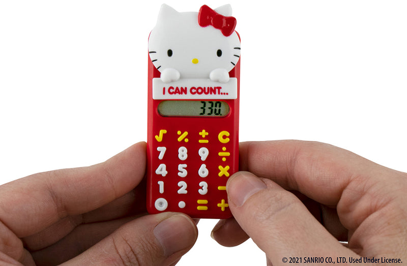 World’s Smallest Hello Kitty® Calculator - Red in hand