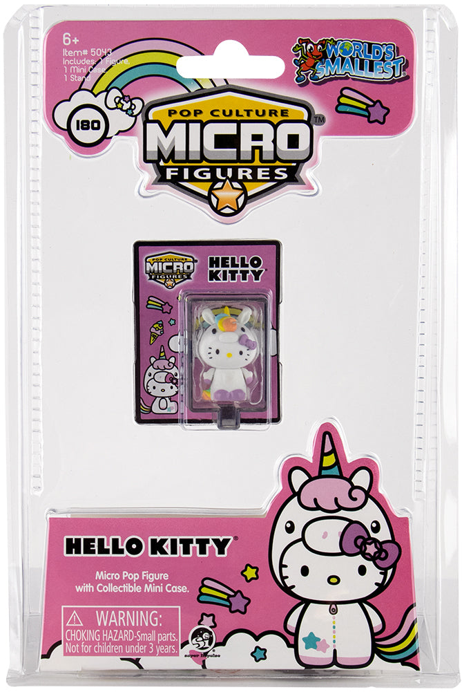 World’s Smallest Hello Kitty® Pop Culture Micro Figures - Pink Cosplay Unicorn