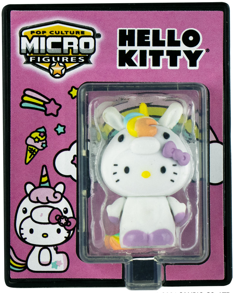 World’s Smallest Hello Kitty® Pop Culture Micro Figures - Pink Cosplay Unicorn close up