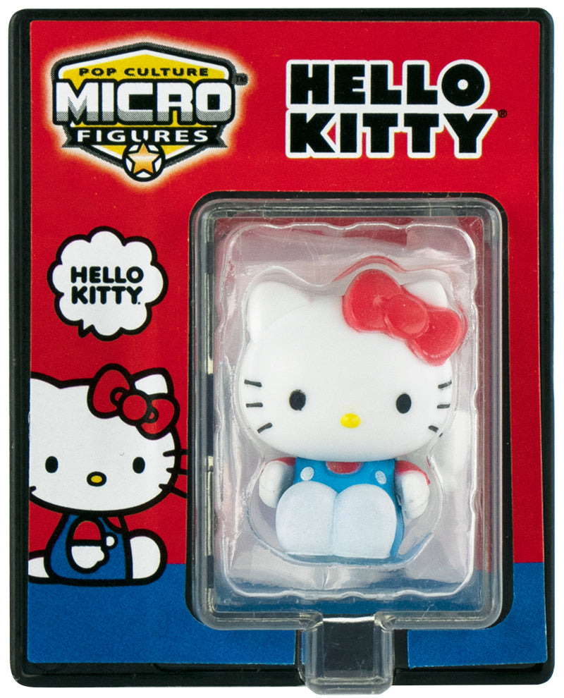 World’s Smallest Hello Kitty® Pop Culture Micro Figures - Blue Classic Sitting Pose close up