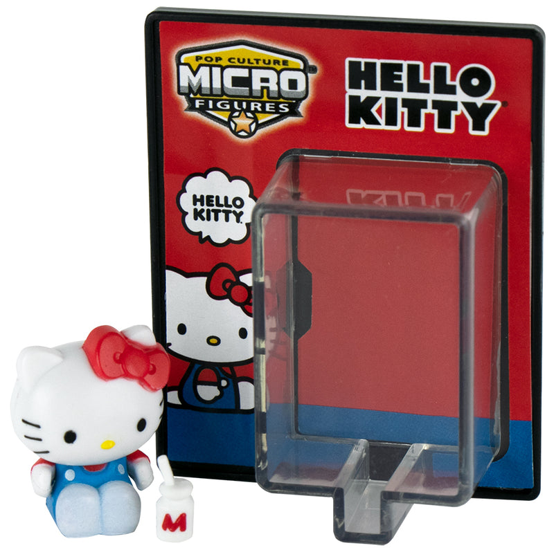 World’s Smallest Hello Kitty® Pop Culture Micro Figures - Blue Classic Sitting Pose in action