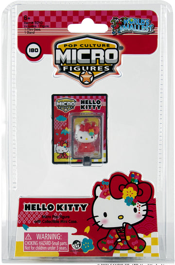 World’s Smallest Hello Kitty® Pop Culture Micro Figures - Red Sakura Kimono