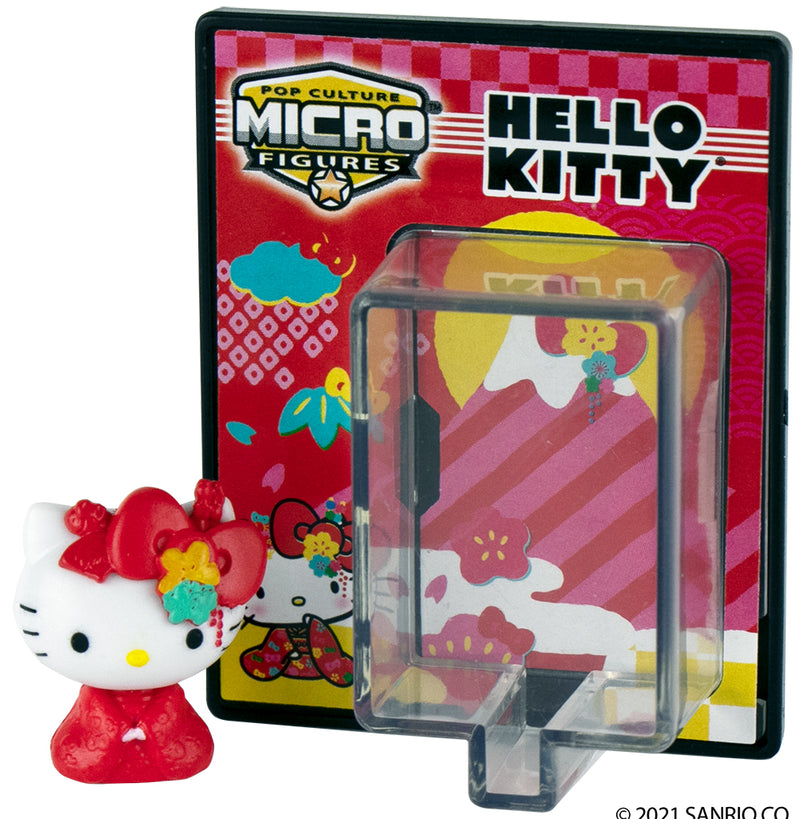 World’s Smallest Hello Kitty® Pop Culture Micro Figures - Red Sakura Kimono in action