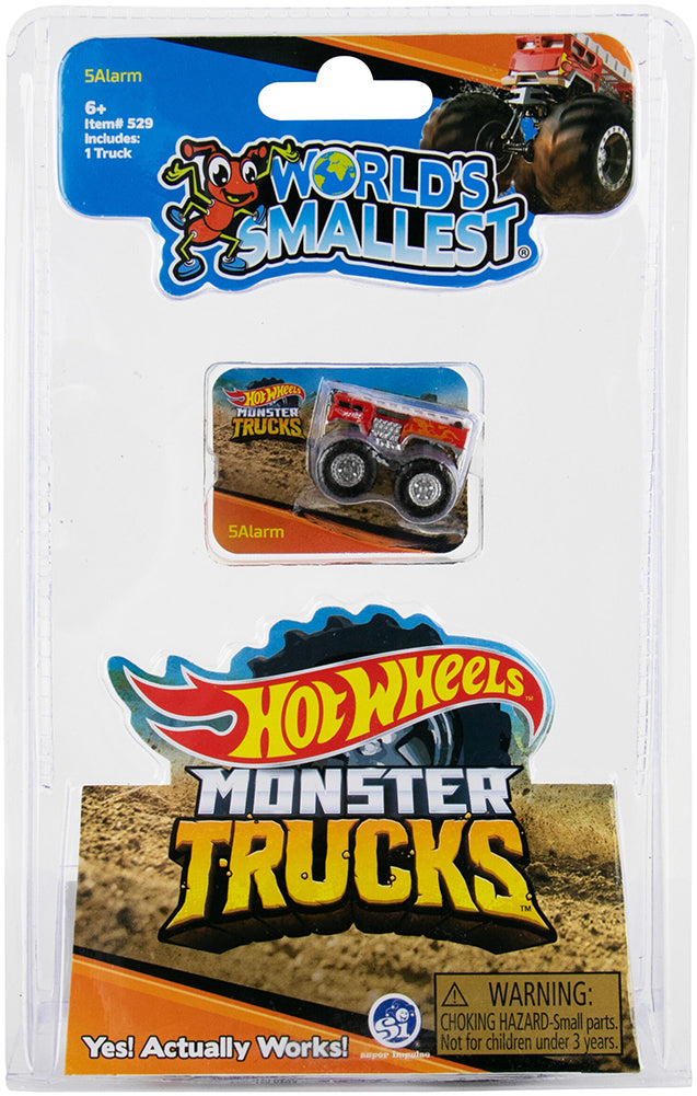 World’s Smallest Hot Wheels Monster Trucks - Series 2 (1 Random Truck) 5 alarm in package