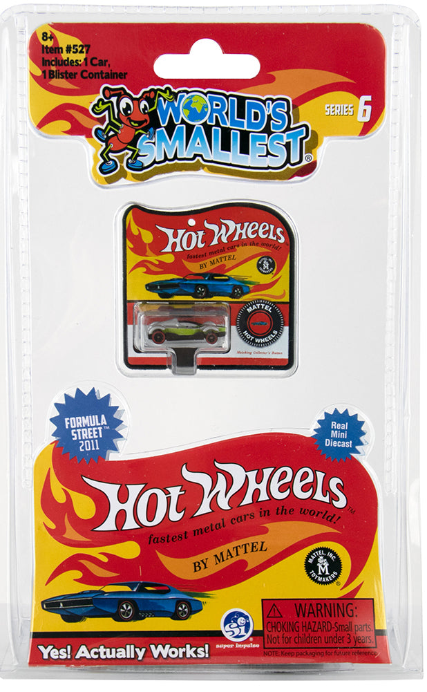 World's Smallest Hot Wheels - Series 6 - (1 Random Car) formula street in package