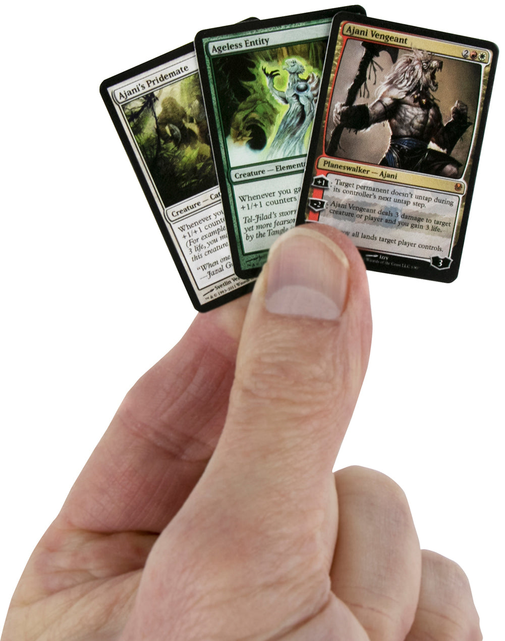 World’s Smallest Magic The Gathering  Ajani vs. Nicol Bolas Series 2 in action