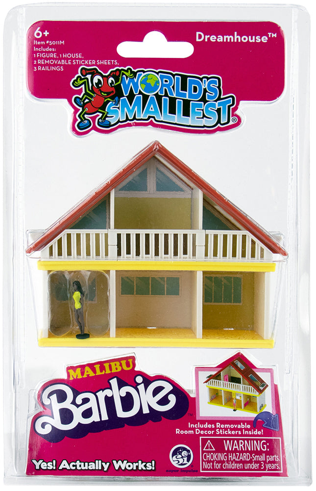 World’s Smallest Malibu Barbie Dreamhouse - Malibu Barbie in package
