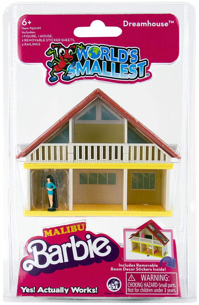 World’s Smallest Malibu Barbie Dreamhouse -Totally Hair Barbie in package