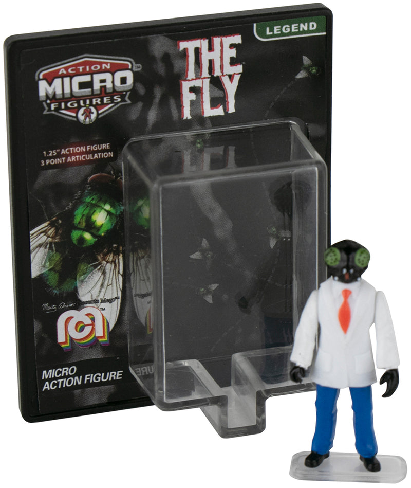 World’s Smallest Mego Horror Micro Action Figures – Series 2 (The Fly) on stand