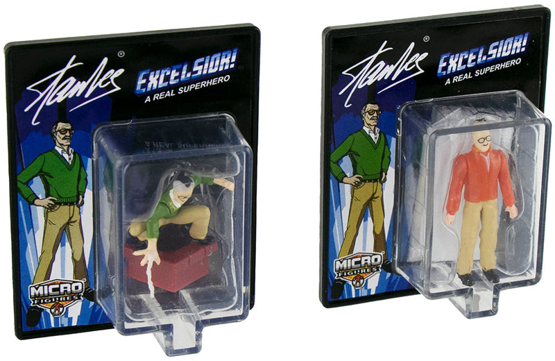 World’s Smallest Micro Action Figures Stan Lee - Bundle of 2