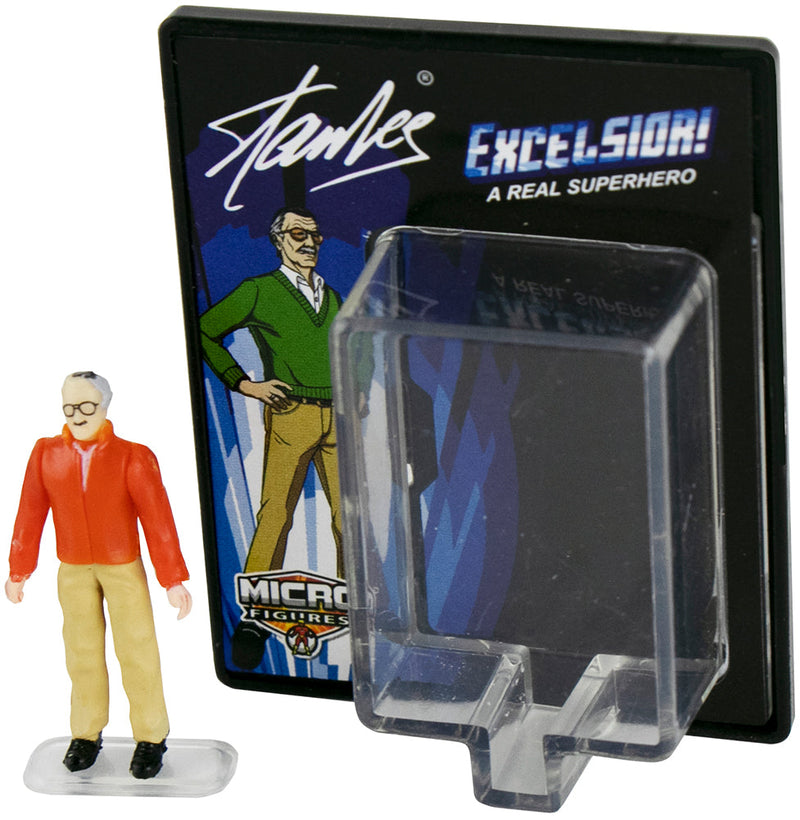 World’s Smallest Micro Action Figures Stan Lee - Bundle of 2 Excelsior in action
