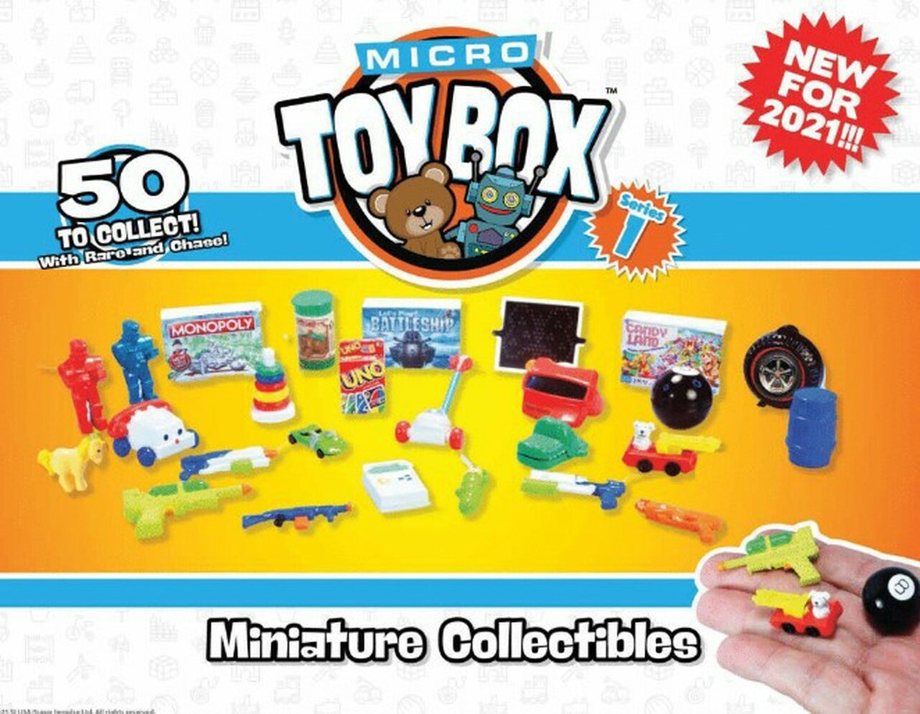 Mini Toy Pack World's Smallest Micro Toy Box Series 1 Mystery Pack (5 RANDOM Figures ...