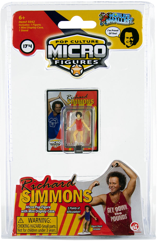 World’s Smallest Richard Simmons Pop Culture Micro Figures (Red Shirt)