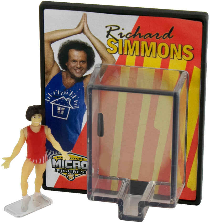 World’s Smallest Richard Simmons Pop Culture Micro Figures (Red Shirt) in action