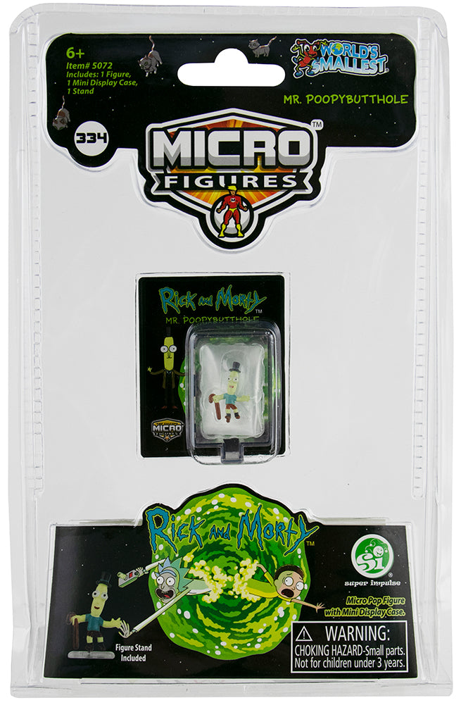 World’s Smallest Rick and Morty Pop Culture Micro Figures - Mr. Poopy Butthole