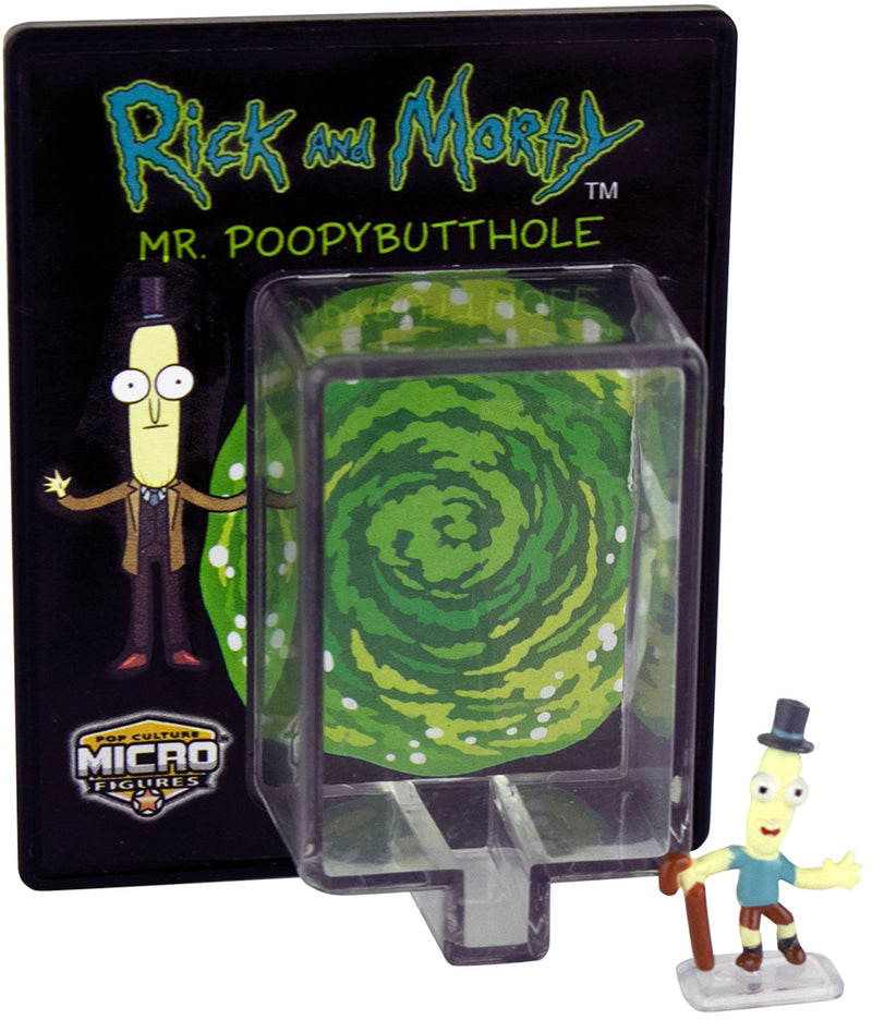 World’s Smallest Rick and Morty Pop Culture Micro Figures - Mr. Poopy Butthole in action