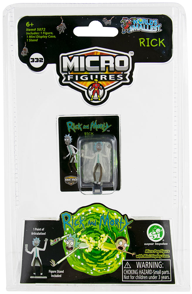 World’s Smallest Rick and Morty Pop Culture Micro Figures - Rick