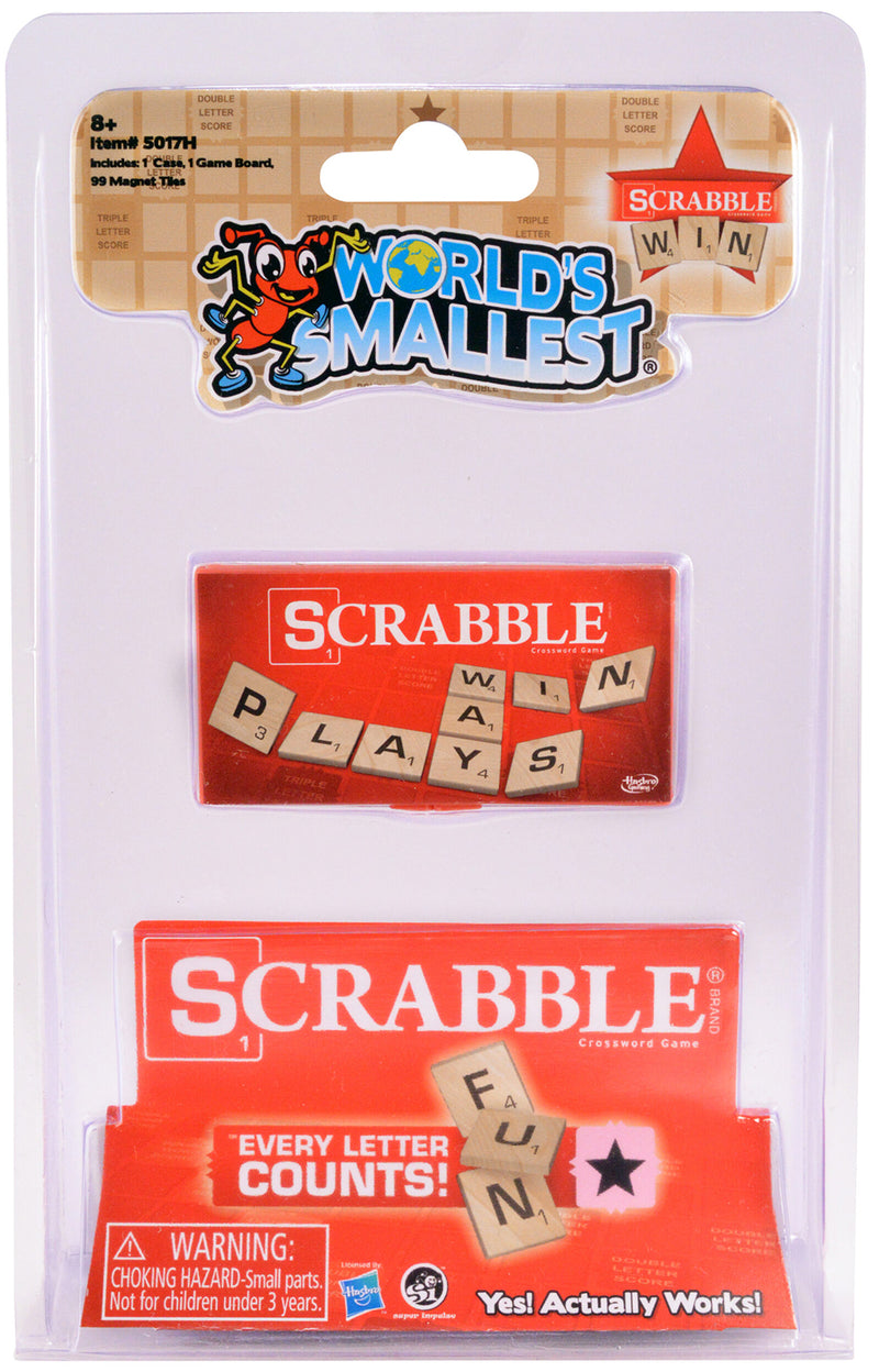 World’s Smallest Scrabble in package