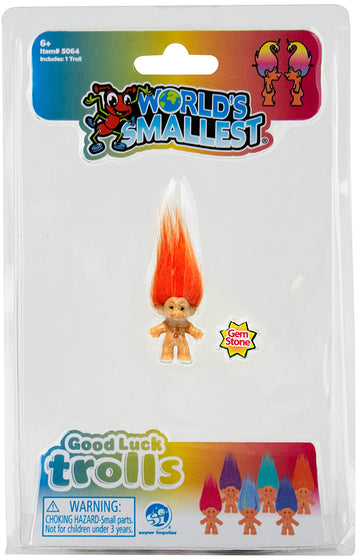 World's Smallest Trolls - Orange Hair