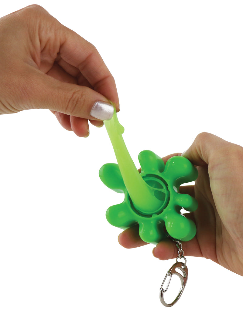 World's Coolest Nickelodeon Slime keychain stretched