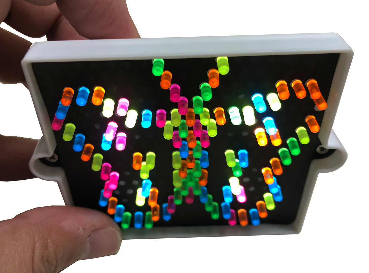 World’s Smallest Light-Brite in hand