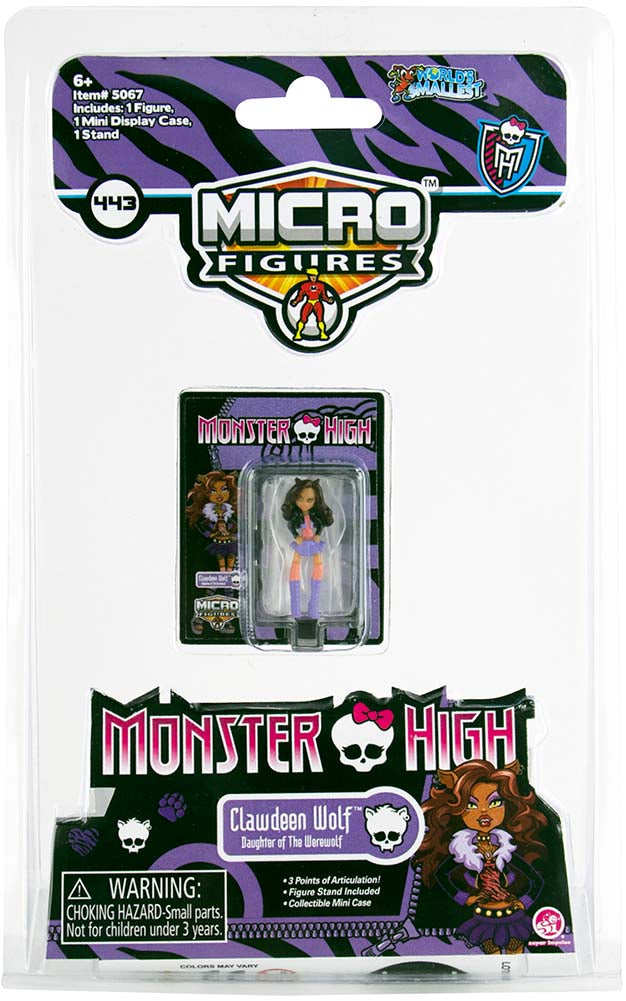 World’s Smallest Monster High Micro Figures (Clawdeen Wolf)