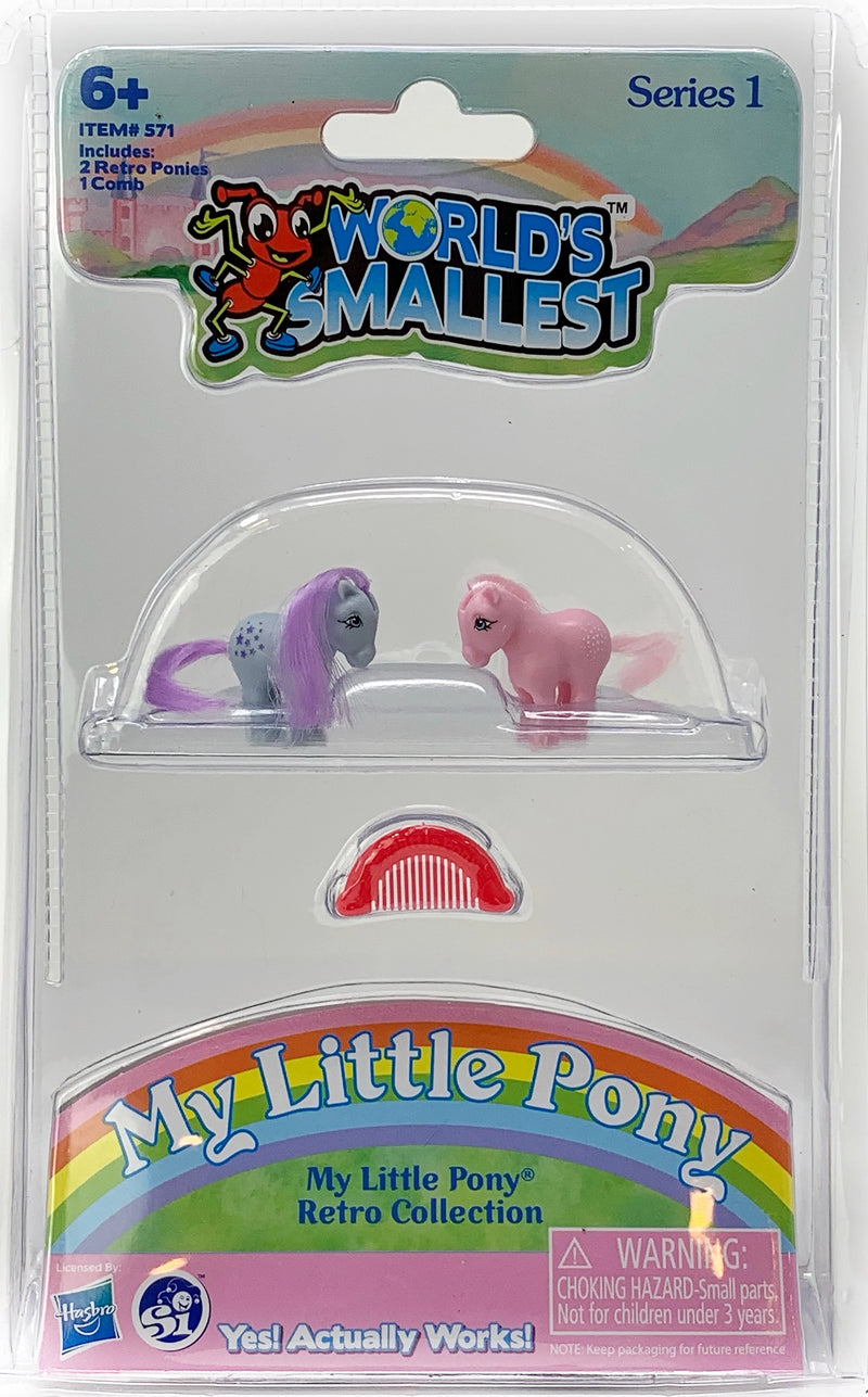World’s Smallest My Little Pony - Blue Belle and Cotton Candy