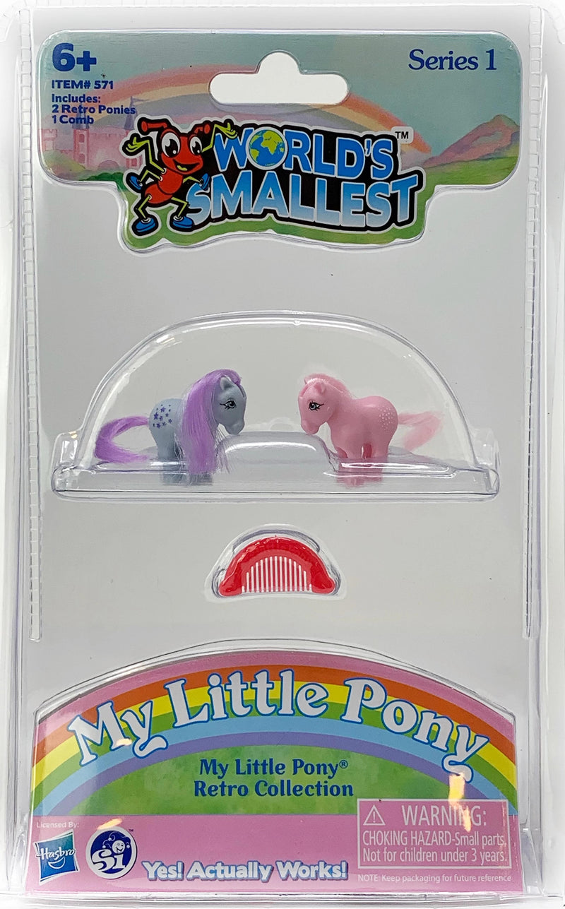 World’s Smallest My Little Pony - cotton candy