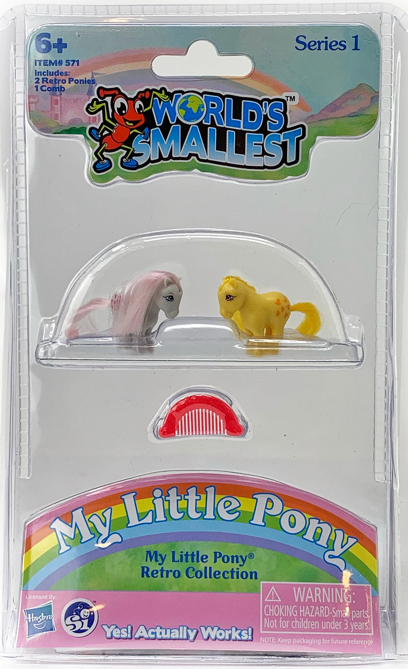 World’s Smallest My Little Pony - Snuzzle and Butterscotch